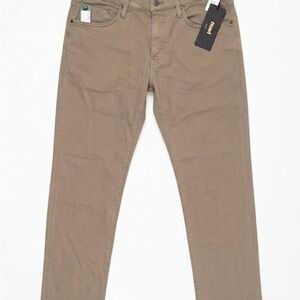Mavi Slim Straight Jeans - Taupe Brown